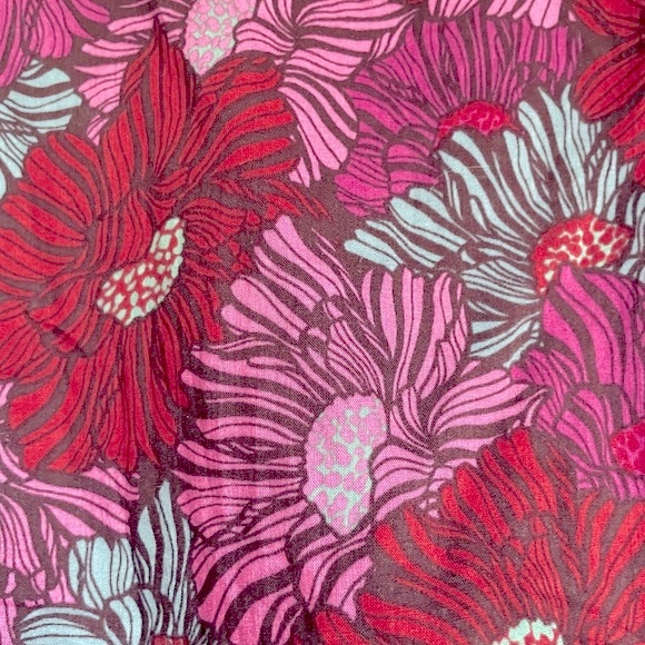 Olivaceous Women’s 3/4 Sleeve Ruffle Hem Floral Print Dress in Fuchsia - Small - Picture 9 of 10